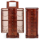 Large Wooden Jewelry Storage Box Organizer by LJGDeals