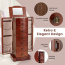 Large Wooden Jewelry Storage Box Organizer by LJGDeals