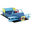 Wooden Airplane Sandbox with Bench Seat and Bottom Liner by LJGDeals