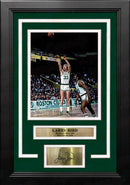 Larry Bird in Action Boston Celtics 8" x 10" Framed Basketball Photo with Engraved Autograph