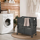 2-Section Laundry Hamper with Removable Bags, 110L by DirectDeals