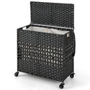 2-Section Laundry Hamper with Removable Bags, 110L by DirectDeals