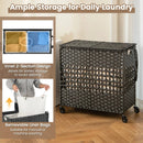 2-Section Laundry Hamper with Removable Bags, 110L by DirectDeals