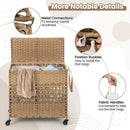 2-Section Laundry Hamper with Removable Bags, 110L by LJGDeals