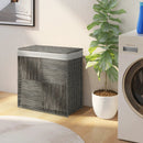 29 Gallons Laundry Hamper with Convenient Handles and Removable Liner Bag-Gray by LJGDeals