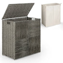 29 Gallons Laundry Hamper with Convenient Handles and Removable Liner Bag-Gray by LJGDeals