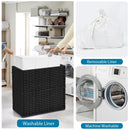 Laundry Hamper with Wheels and Lid by LJGDeals