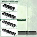 Lawn Leveling Rake 46 x 10 Inch Heavy Duty Lawn Level Tool for Soil-Black