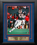 Lawrence Taylor in Action New York Giants 8" x 10" Framed Football Photo by Dynasty Sports & Framing