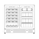 36-inch Beer and Wine Cooler Combination with Low-E Glass Door