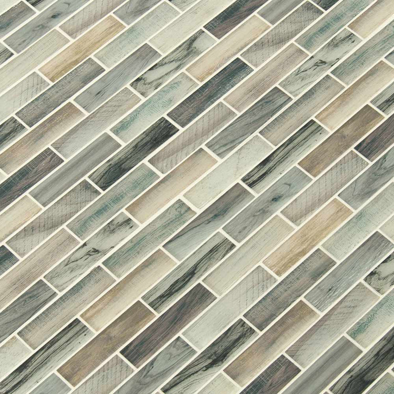 MSI Lazio Brick Glass Mosaic Tile 11.81"x11.81"