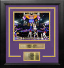 LeBron James 1st Player to Score 40,000 Points LA Lakers 8x10 Framed Photo with Engraved Autograph by Dynasty Sports & Framing