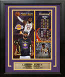 LeBron James 2020 NBA Champions LA Lakers 8x10 Framed Basketball Collage Photo by Dynasty Sports & Framing