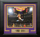 LeBron James Aerial Dunk Los Angeles Lakers 8" x 10" Framed Basketball Photo by Dynasty Sports & Framing