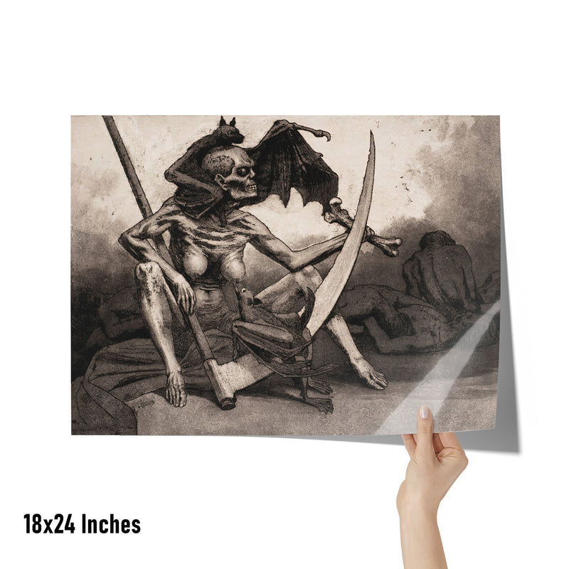 "Le Répit" by Valére Bernard Matte Poster