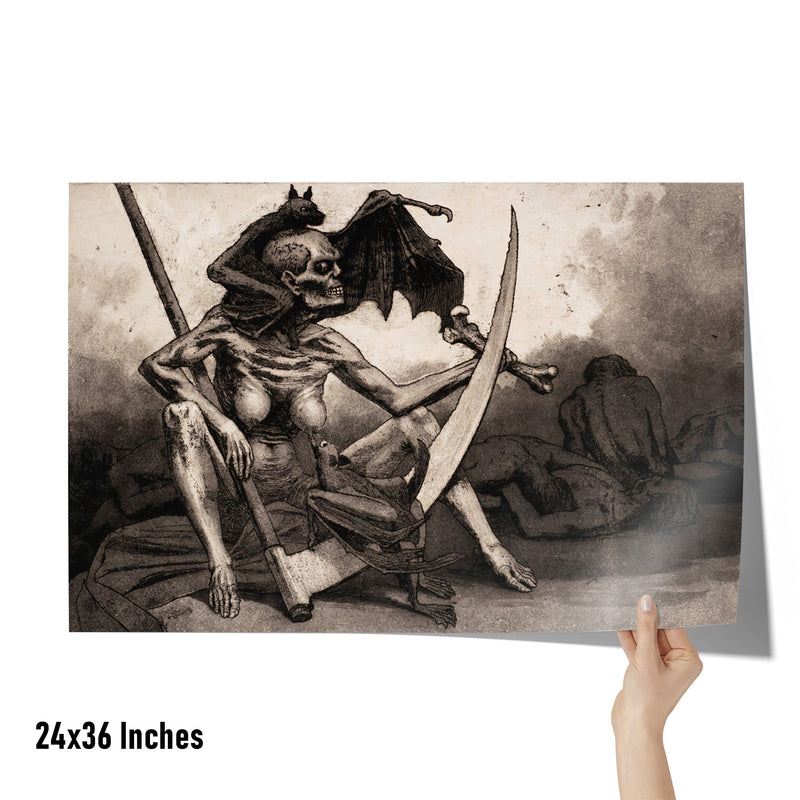 "Le Répit" by Valére Bernard Matte Poster