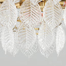 Leaf Shape Glass Modern Chandelier
