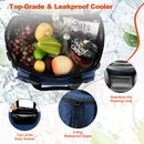 50-Can Large Leakproof Rolling Cooler with Detachable Bottom Plate by LJGDeals