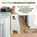 Adjustable Toddler Kitchen Tower with Safety Bars