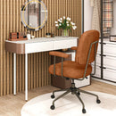Leathaire Upholstered Task Home Office Chair with Cushioned Back by LJGDeals