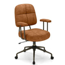Leathaire Upholstered Task Home Office Chair with Cushioned Back by LJGDeals