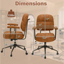 Leathaire Upholstered Task Home Office Chair with Cushioned Back by LJGDeals