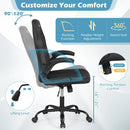 Leather Office Chair Ergonomic Computer Desk Chair with Flip-up Armrests by LJGDeals