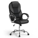 Leather Office Chair Ergonomic Mesh Executive Chair with Padded Armrests and Rocking Backrest by LJGDeals