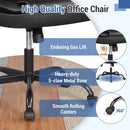 Leather Office Chair Ergonomic Computer Desk Chair with Flip-up Armrests Rocking Function by LJGDeals