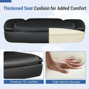 Leather Office Chair Ergonomic Computer Desk Chair with Flip-up Armrests Rocking Function by LJGDeals