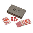 Leatherette 2 Card Deck Set, Grey 5" X 7.75" by creativegiftsdirect