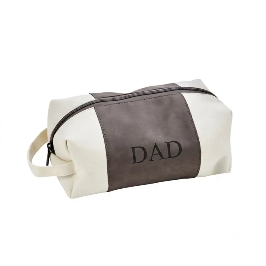 Leatherette/Canvas Grey Travel Kit, photo 2 of 4