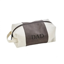 Leatherette/Canvas Grey Travel Kit by creativegiftsdirect