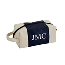 Leatherette/Canvas Navy Travel Kit by creativegiftsdirect