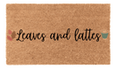 Leaves and Lattes Coir Mat