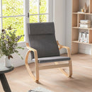 Stable Wooden Frame Leisure Rocking Chair with Removable Upholstered Cushion by LJGDeals