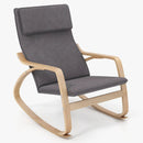 Stable Wooden Frame Leisure Rocking Chair with Removable Upholstered Cushion by LJGDeals