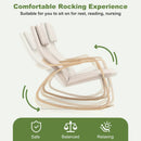 Stable Wooden Frame Leisure Rocking Chair with Removable Upholstered Cushion by LJGDeals