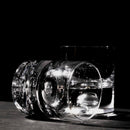 Crystal Bubble Heavy Base Whiskey Glass Tumbler - Set of 4 (9.5oz)
