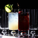 Crystal Bubble Base Collins Glass Highball Tumbler  - 12oz