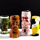 Ceramic Hawaiian Luau Tiki Mugs (Set of 4 - 14-22oz)