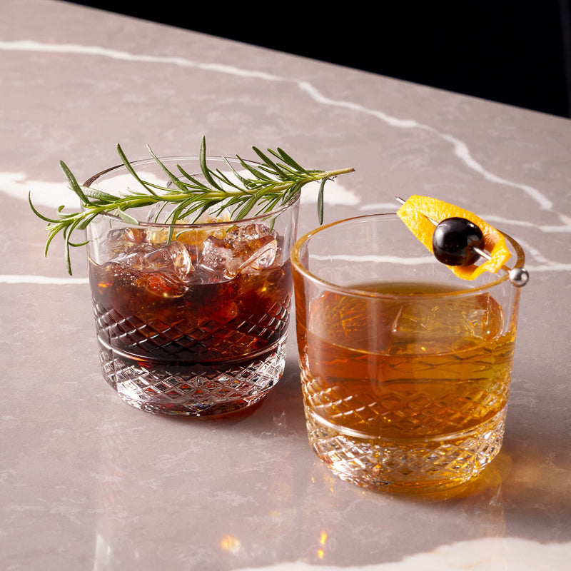 Whiskey Sour Old Fashioned Glasses Tumblers - 12oz - Set of 6