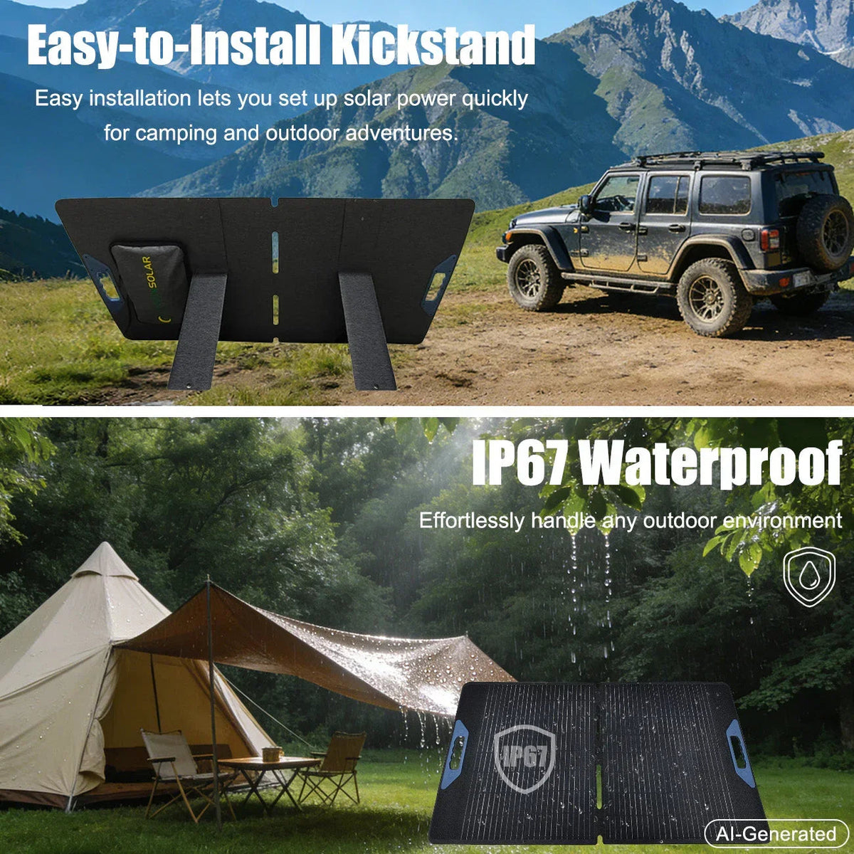 Lensun 200W 12V Waterproof Foldable Solar Panel, photo 7 of 9