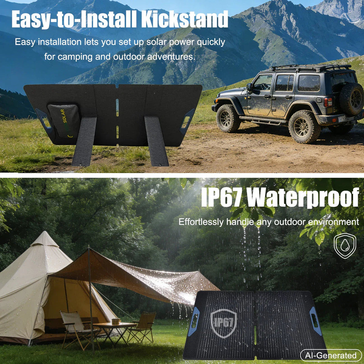 LensunSolar 400W Waterproof Foldable Solar Panel, photo 5 of 6