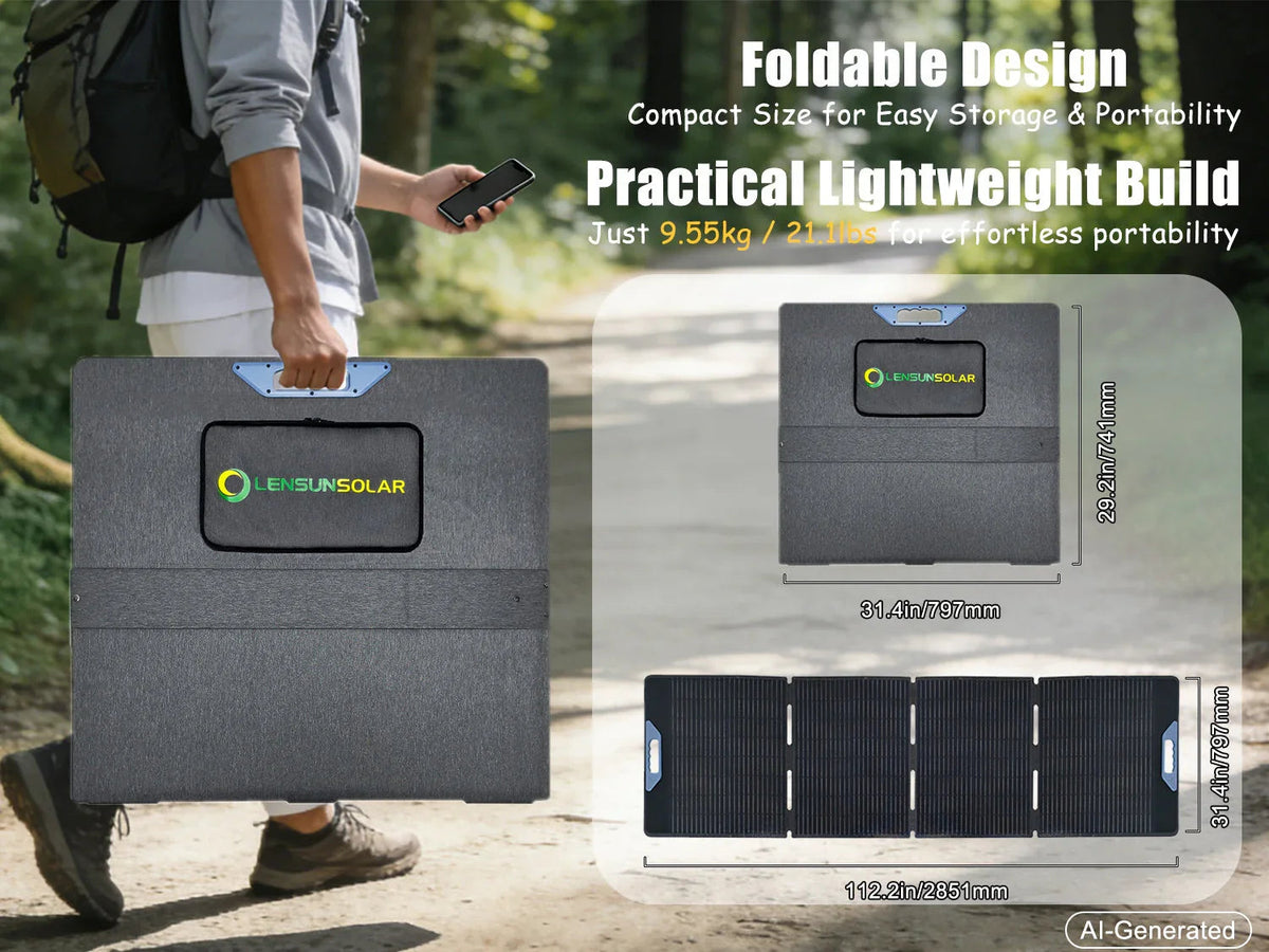 LensunSolar 400W Waterproof Foldable Solar Panel, photo 2 of 6