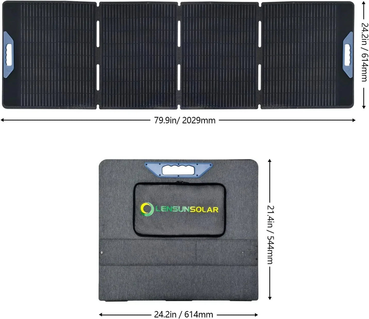 Lensun 200W 12V Waterproof Foldable Solar Panel, photo 3 of 9