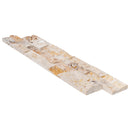 Leonardo Onyx Travertine 3D Ledger Panel 6"x24" – Split-Face Wall Tile, Full Truckload