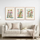 Funny Leopard Set. Modern Wall Art Prints. Beige & Pink by Wall Art Set