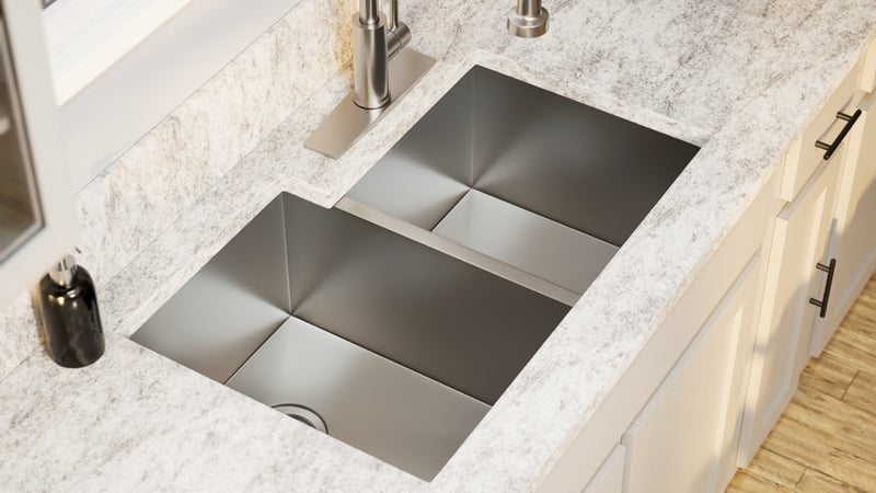 Stainless Steel Square Sink 60/40 (Double Bowl)