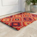 Lhasa Orange & Violet Performance Doormat – 18" x 30" Non-Slip, Nylon